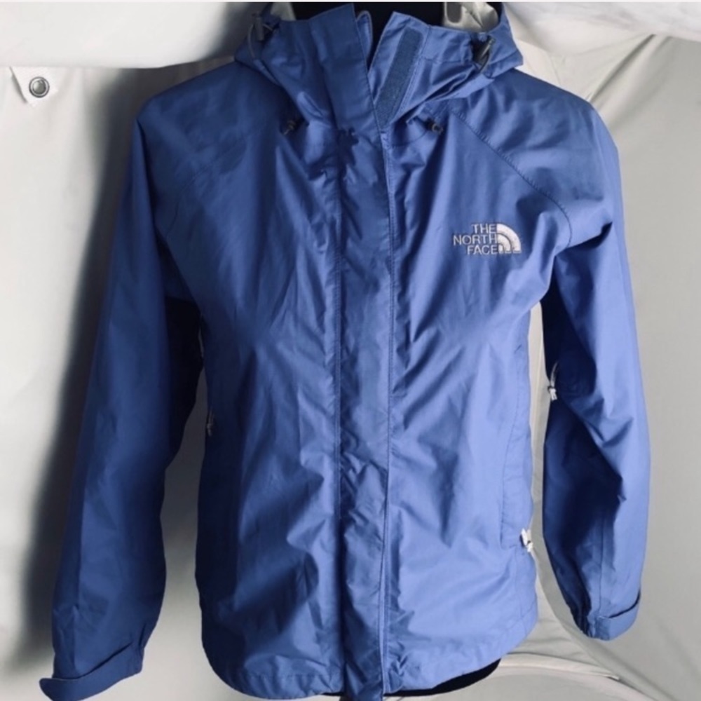 The North Face blue lightweight weatherproof rain jacket XS